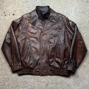 vintage wilsons leather brown leather jacket
